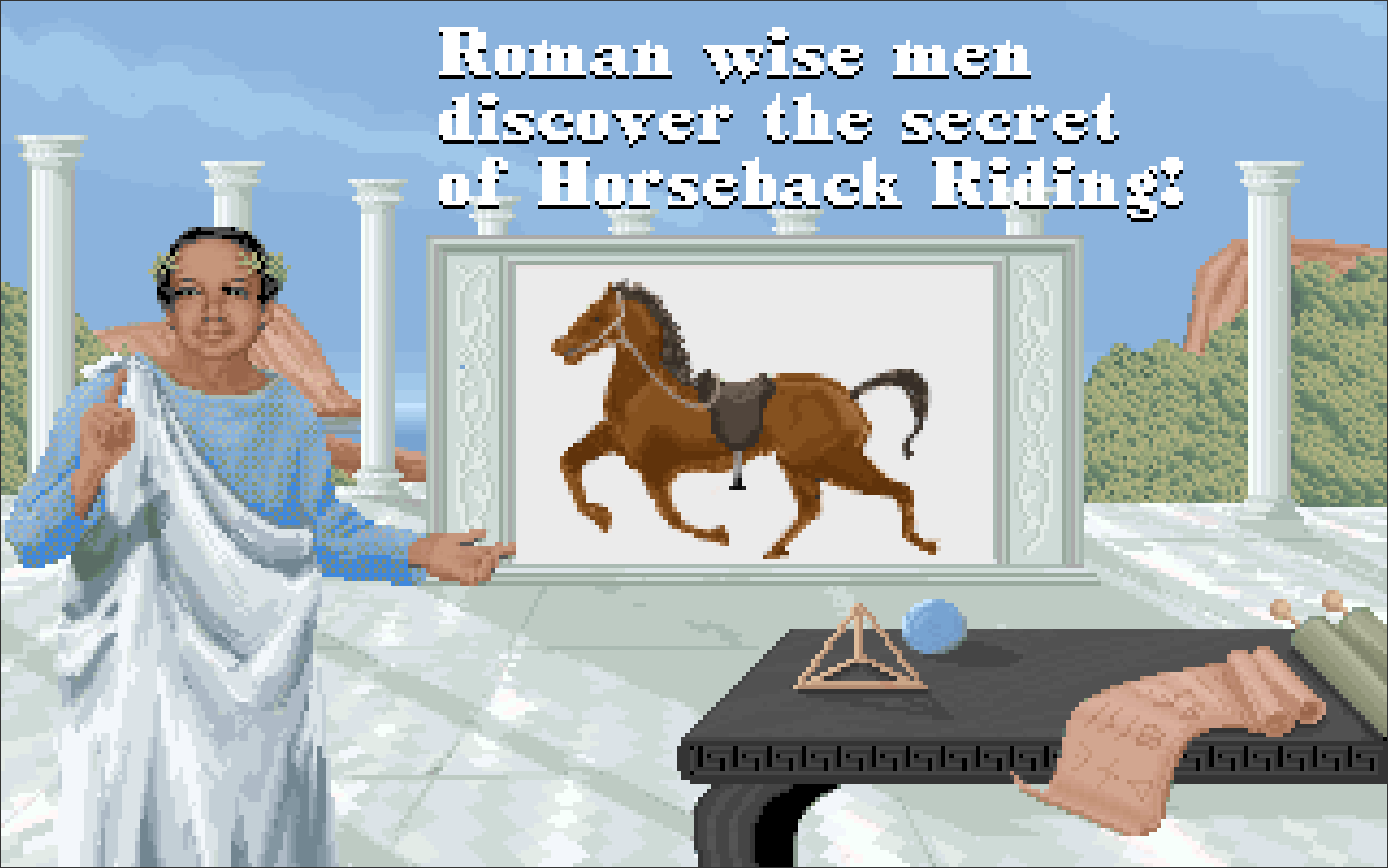 A screenshot of the technology 'Horseback Riding' from the computer game Civilization.